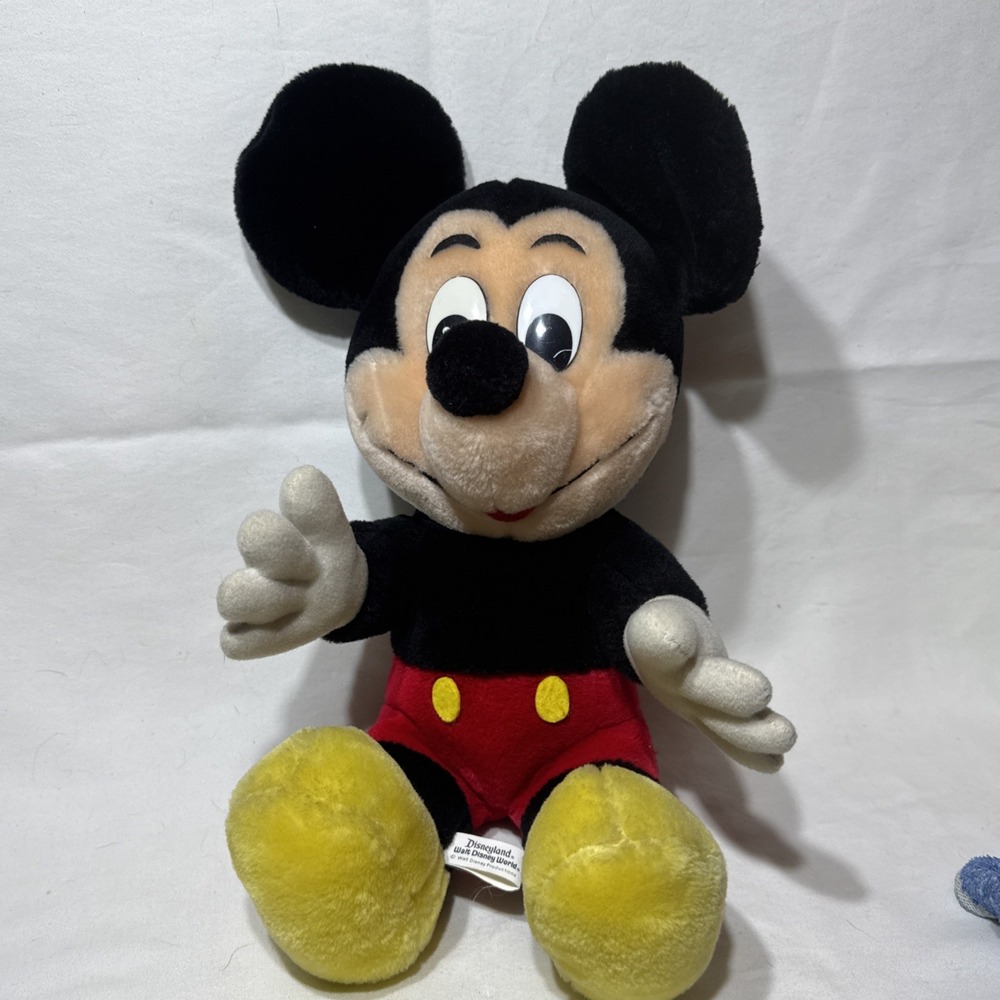 Vtg 80s Authentic Disneyland/Walt Disney World‎ Stuffed Plush Mickey Mouse Rare